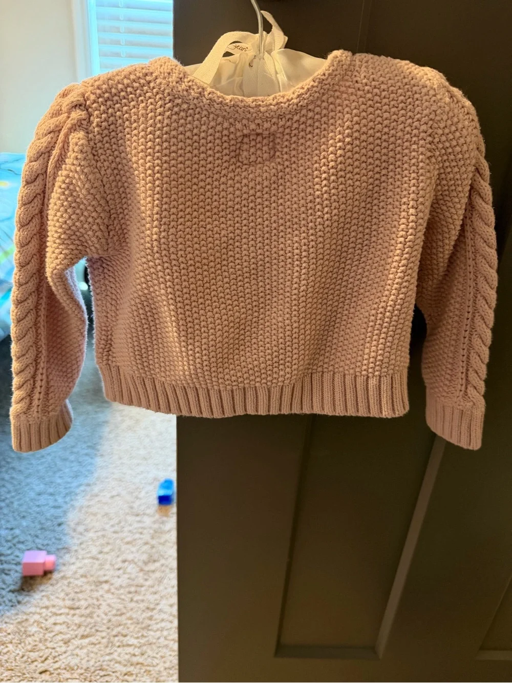 GAP Pink Cable-Knit Cardigan